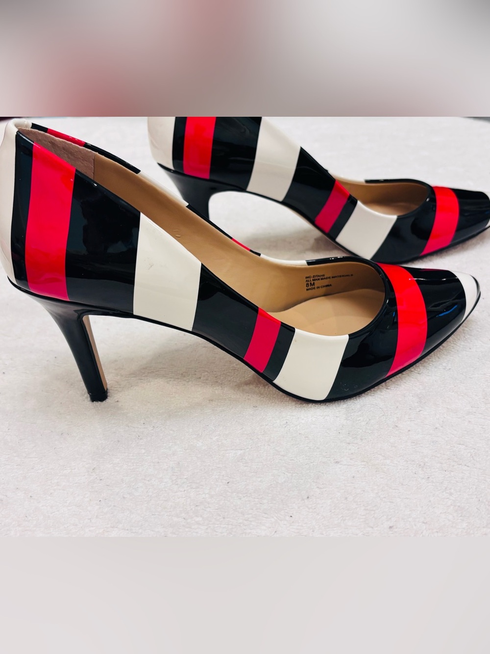 Almost Brand New Eye-Catching Heels By INC - Size 8M - Heel 3 Inches - Box 17